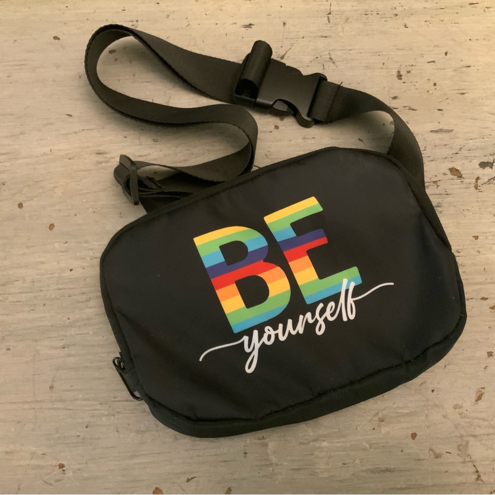 “BE yourself” Waist Bag Fanny Pack Crossbody‎ Bag Purse Like New